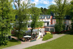 Aussenansicht des Hotels am Schweizer Wald.